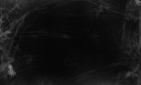 abstract little gray and white fog overlays realistic explosion smoke and dust on black background.の写真素材