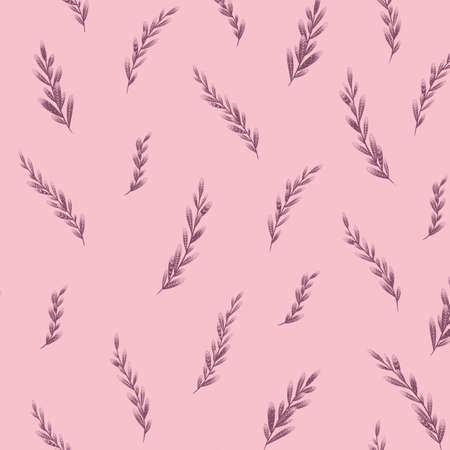 abstract dark pink sweet floral botanical blooming garden flowers elegance pattern on light pink background.の写真素材
