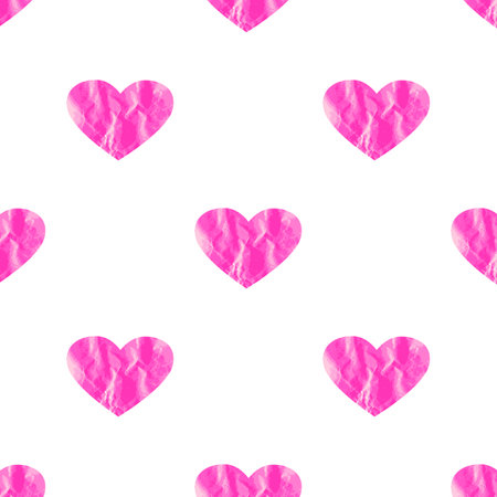 sweet cute pink and purple pattern with sweet love heart and abstract edge texture on background.の写真素材