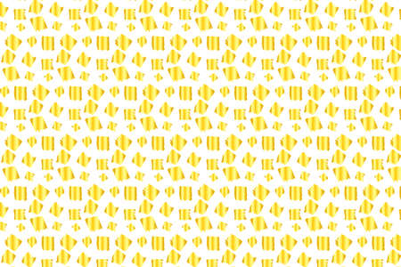 gold abstract line and point pattern overlay and futuristic texture on gold background.の写真素材