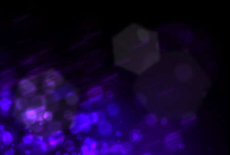abstract dark blue sun flare overlays texture and colorful neon blur on black background.の写真素材
