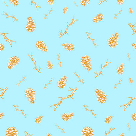 blue sky winter pattern elegant overlay with bear and green tree snow on blue background.の写真素材