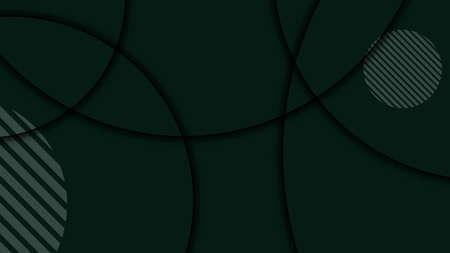 abstract dark green wave curve luxury texture with geometric line halftone polygon pattern on dark...