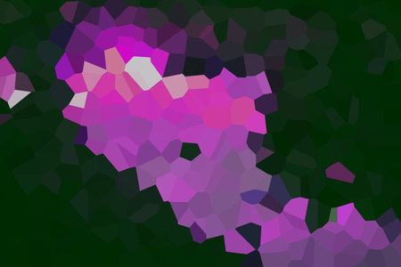 abstract dark purple and colored mosaic colorful triangle and polygonal geometric vintage pattern on dark background.の写真素材
