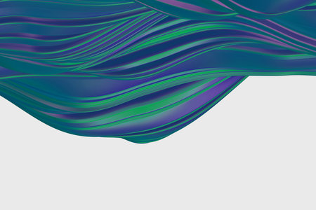 abstract geometric dark blue and purple wavy glowing line wave gradient texture with colorful liquid shiny wavy pattern on background.の写真素材