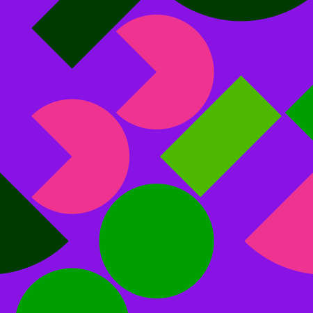 abstract geometric green and pink colorful bright triangle shape luxury pattern with mosaic surface geometric on light purple background.の写真素材