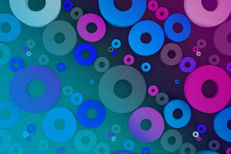 abstract futuristic light blue realistic circle luxury geometric gradient pattern with fluid modern circle texture on blue background.の写真素材