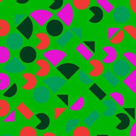 abstract light purple and colorful geometric colorful bright triangle shape luxury pattern with mosaic surface geometric on green background.の写真素材