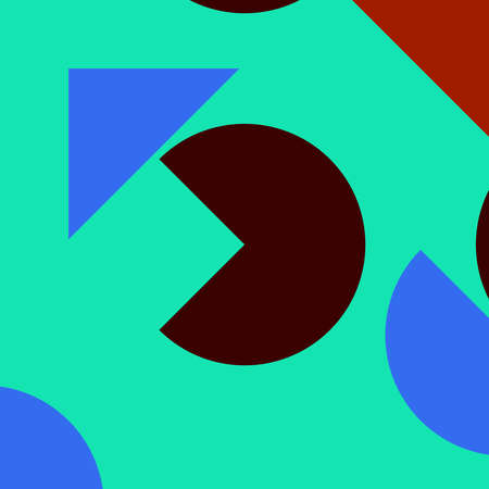 abstract geometric red and chocolate colorful bright triangle shape luxury pattern with mosaic surface light sky blue geometric.の写真素材
