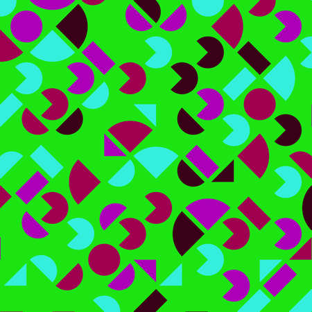 abstract light purple and colorful geometric colorful bright triangle shape luxury pattern with mosaic surface geometric on green background.の写真素材