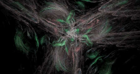 abstract space galaxy painterly effect distressed stripes texture with grunge messy paint pattern on black background.の写真素材