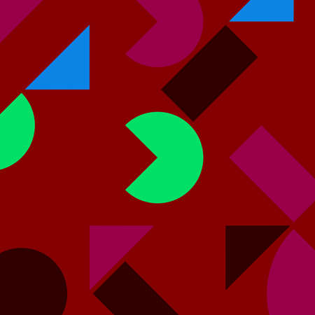 abstract geometric colorful bright triangle shape luxury pattern with mosaic surface geometric on background.の写真素材