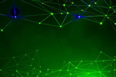 abstract shiny light green fog flow smoke luxury fluid painting wave particles texture with dreamy marble digital pattern on green background.の写真素材