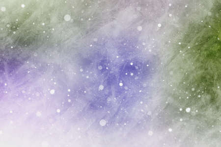natural light purple snowy frosty cold subtle winter elegant shiny surface pattern with nature snowflake texture on white sky background.の写真素材