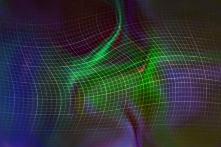 abstract space grid futuristic dynamic square halftone architectural linear texture on background.