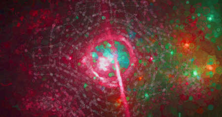 abstract light red and green space luxury elegant universe with galaxy star dynamic stardust vintage...