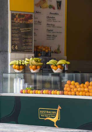 Logo on Australian Home Made Ice Cream shopのeditorial素材