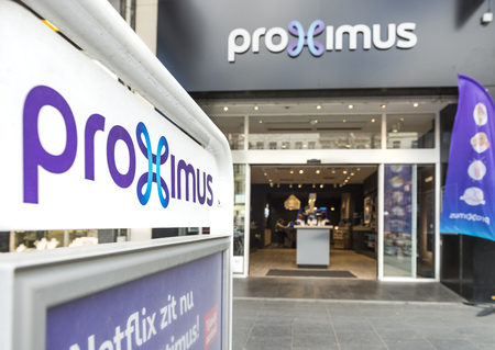 Proximus mobile network store in Belgium