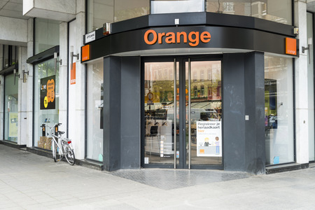 Orange network store in Belgiumのeditorial素材