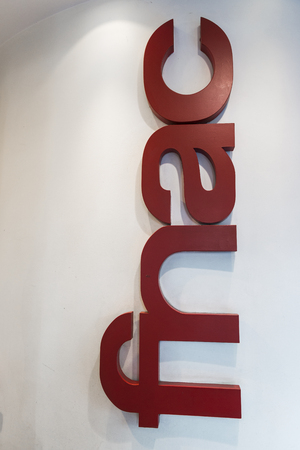 fnac Belgian store logo on shop in Antwerpのeditorial素材