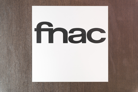 fnac Belgian store logo on shop in Antwerpのeditorial素材