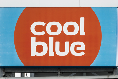 Coolblue store and logo on the A12 Boomsesteenweg in Antwerpのeditorial素材