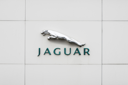 Jaguar cars brand and logoのeditorial素材