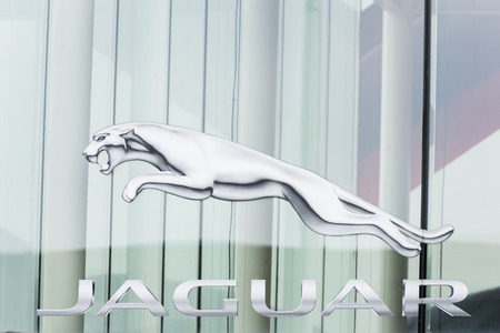 Jaguar cars brand and logoのeditorial素材