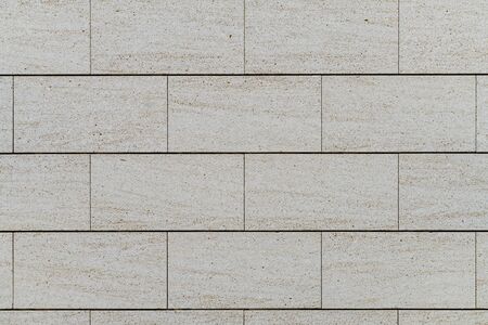 Wall built with big blocks of Travertine marble