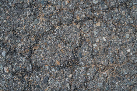 Asphalt texture of an old roadの写真素材