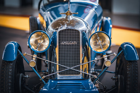 Front view of a classic Amilcar sports car from late 1920sのeditorial素材