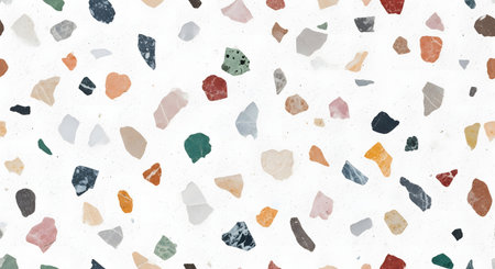 Terrazzo flooring. Floor pattern. Background texture of natural stone.の素材