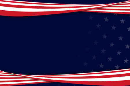Patriotic United States Background Concept. Abstract American Flag background conceptの写真素材