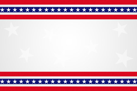 USA Flag Modern Style Border in Abstract background Concept with Free Space.の写真素材