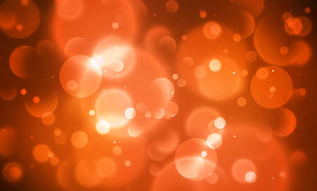 Orange Abstract Bokeh Background with Glowing soft lights. Modern background wallpaperの写真素材