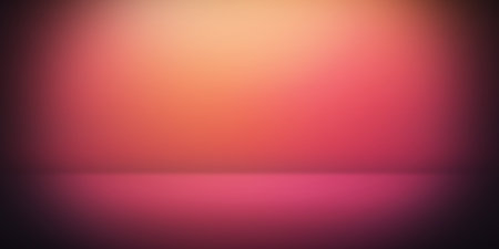 Pink and Yellow Lights Abstract 3D Rendered Illustration Room Backdropの写真素材
