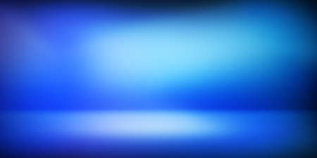 Blue 3D Rendered Room Illustration Background. Modern Dark blue abstract wallpaper with empty spaceの写真素材