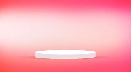 Abstract 3D Rendered Room with Podium Background Wallpaper Conceptの写真素材