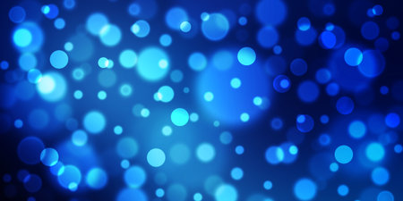 Glowing Bokeh and Defocused Lights Abstract Background. Elegant Glowing circles wallpaperの写真素材