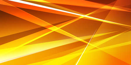 Yellow and Orange Abstract Golden Style Shapes Geometric Background Conceptの写真素材