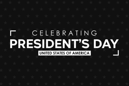 Celebrating Presidents Day Background Abstract with Stars and Dark Background. United States of America president day backdropの写真素材