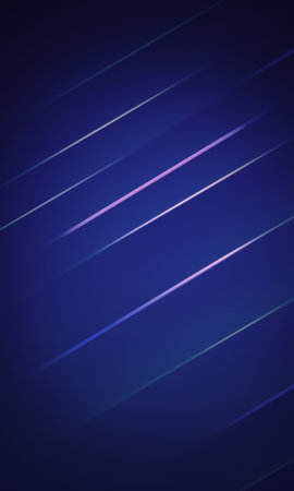 Neon light lines on dark blue background. Vector illustration for your design