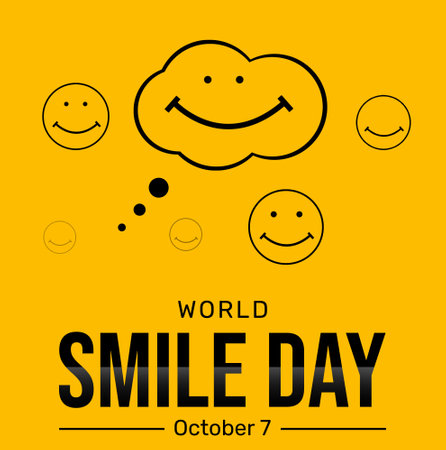 World Smile Day. Vector Illustration of a Background for World Smile Day.の写真素材