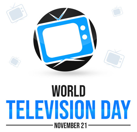 World Television Day. Vector Illustration. Suitable for greeting card, poster and bannerの写真素材
