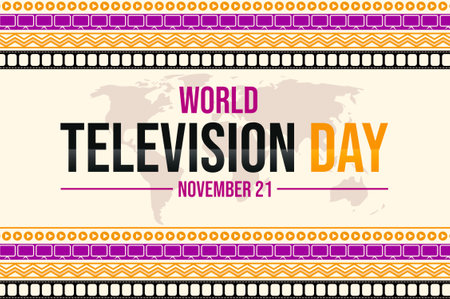 World Television Day. Vector illustration in flat design style. World Television Day.の写真素材