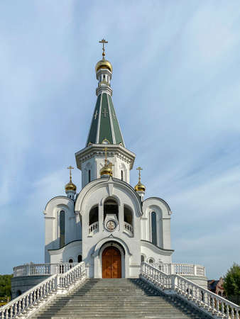 Orthodox castel for visiting believers, place for communion and prayer.の写真素材