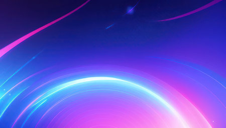 Neon color abstract digital art background or backdrop. Generative AIの素材