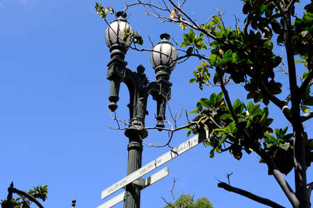 Street lamp in Los Angeles