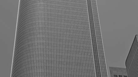 Elements and facades of buildings on the streets of Los Angeles, USA, July 2019.のeditorial素材