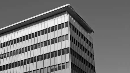 Elements and facades of buildings on the streets of Los Angeles, USA, July 2019.のeditorial素材